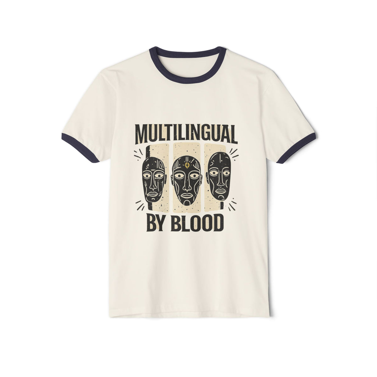 Multilingual by Blood | Unisex Cotton Ringer T-Shirt