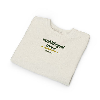 Multilingual Muse toddler sweatshirt