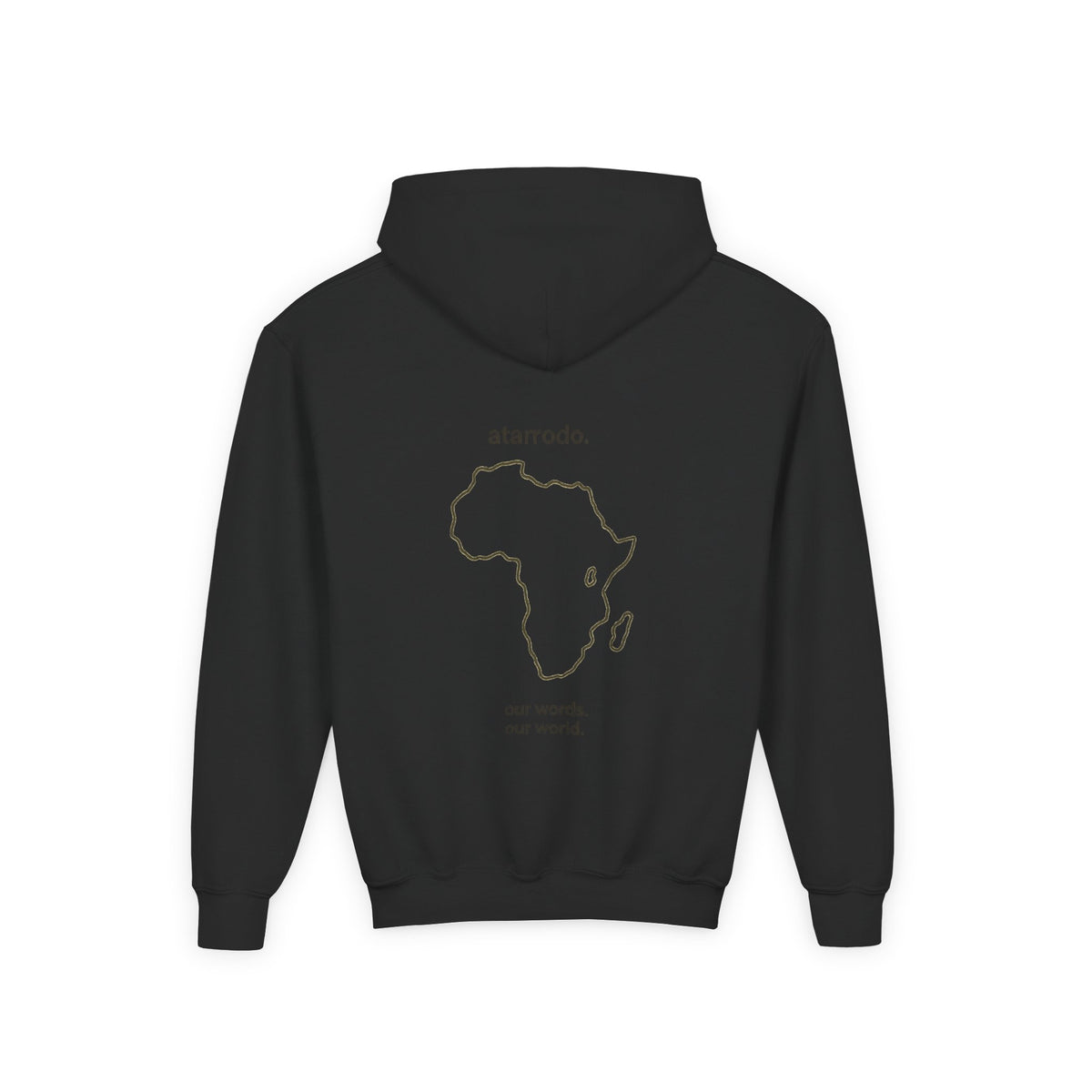átarrodo Africa outline kids hoodie