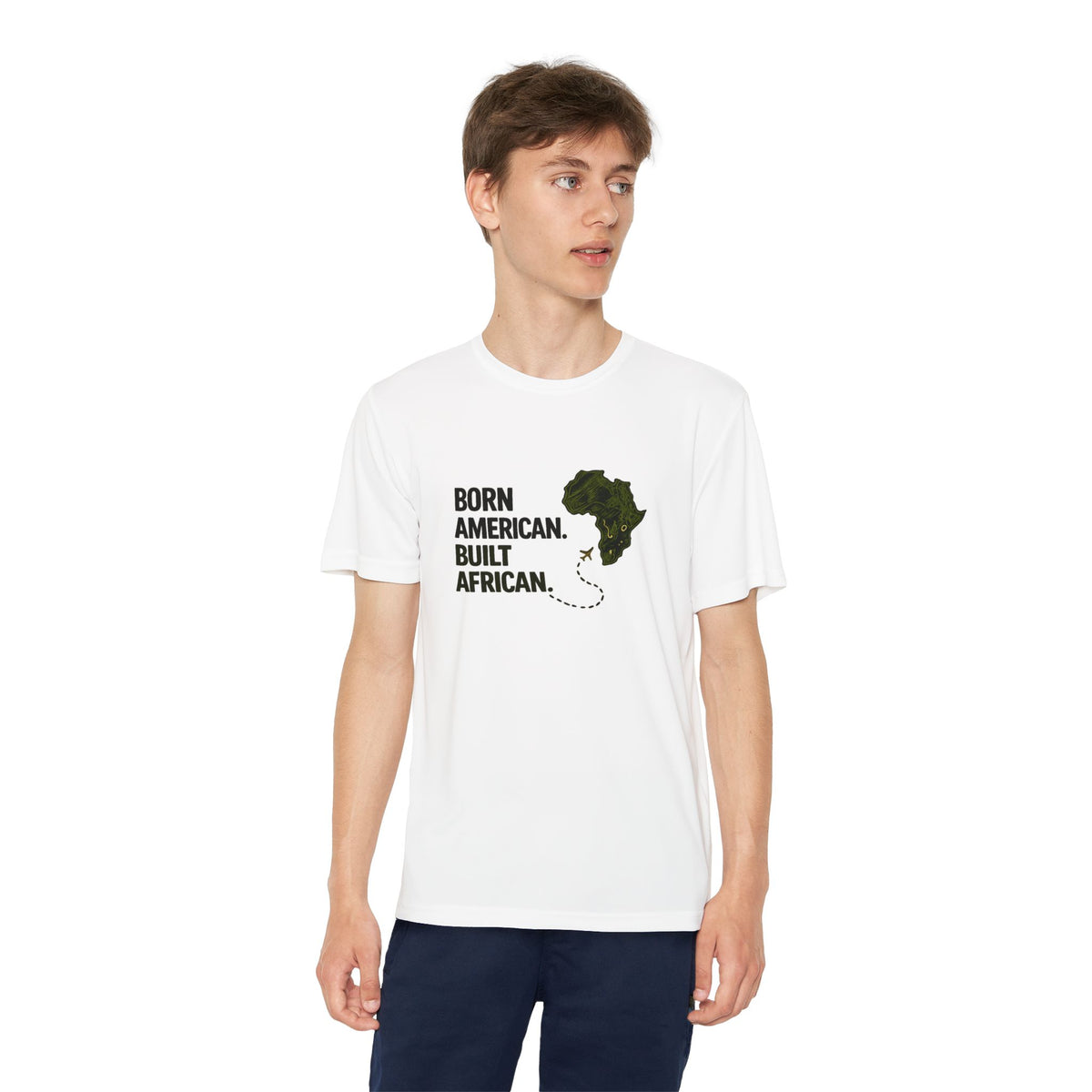 Born American Built African T-Shirt | Kids Tee