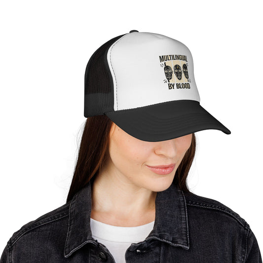 Multilingual by Blood Trucker Caps