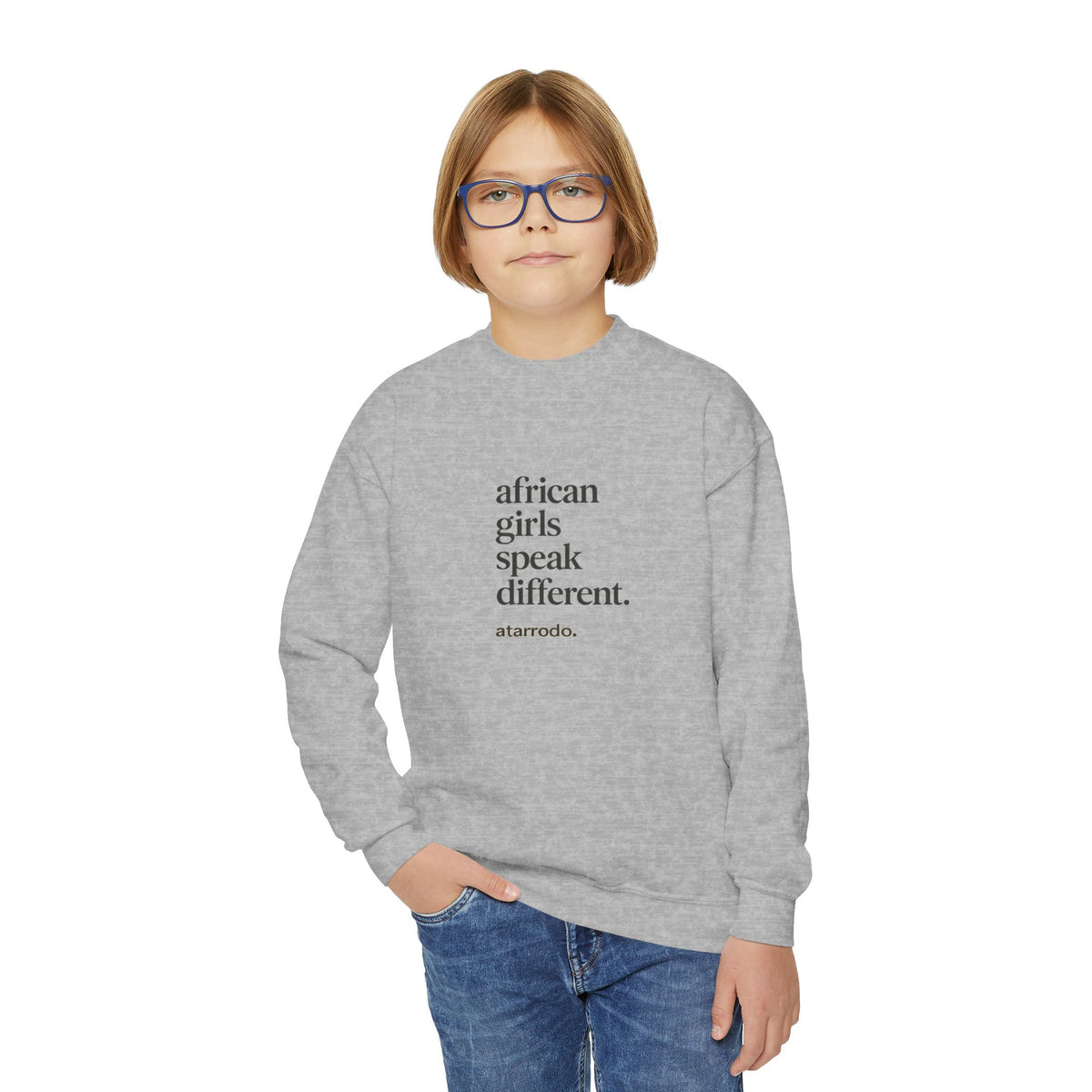 African Girls Speak Different Youth Sweatshirt