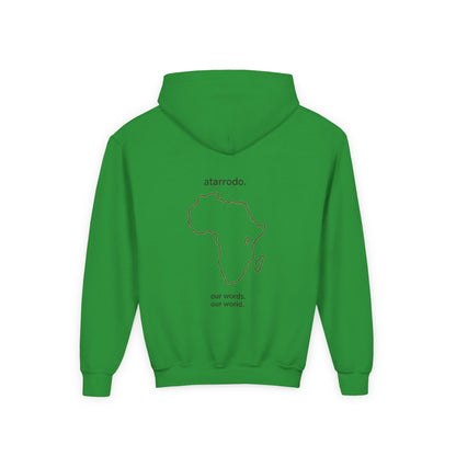 átarrodo Africa outline kids hoodie
