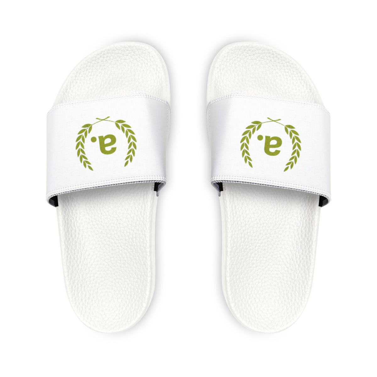 Laurel Wreath Initial Slide Sandals Youth Slides