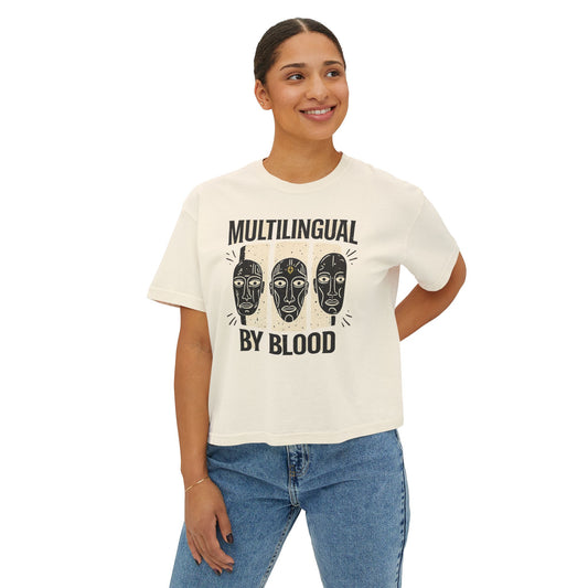 Multilingual by Blood | Women's Boxy Tee