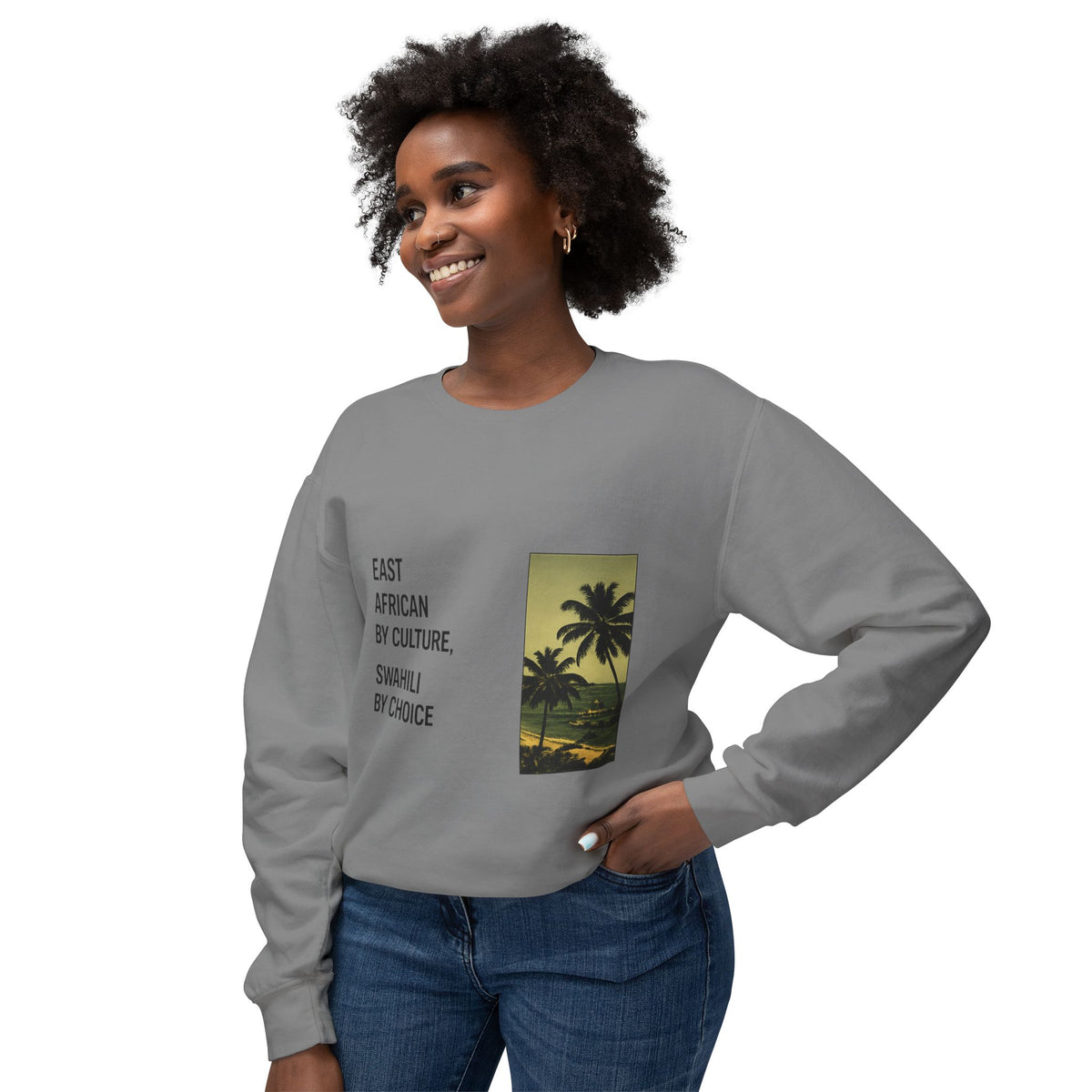 East African by Culture | Unisex Lightweight Crewneck Sweatshirt