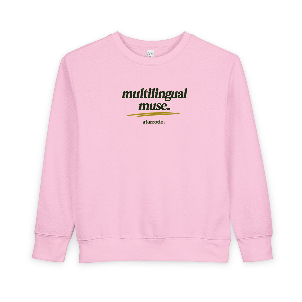 Multilingual Muse toddler sweatshirt