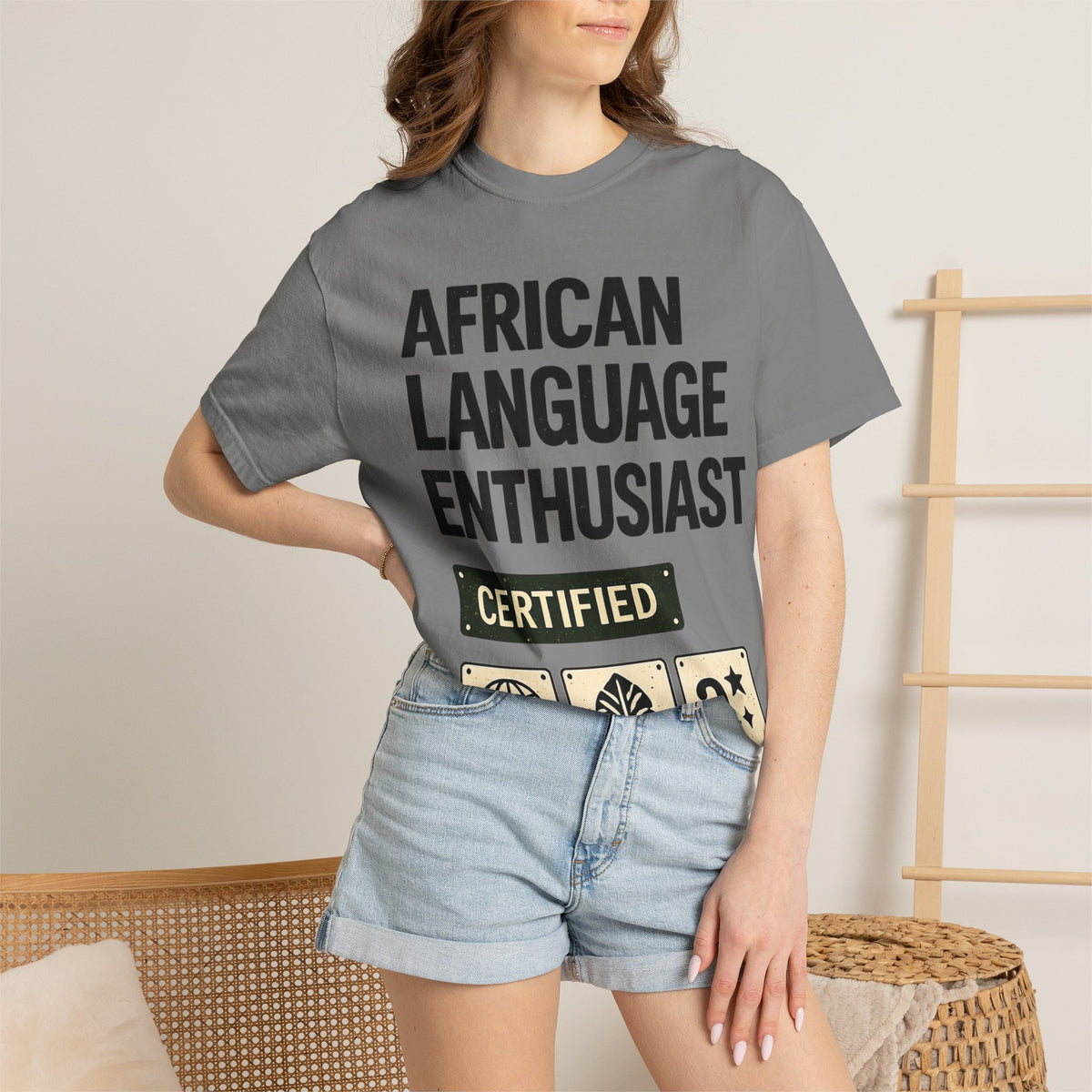African Language Enthusiast | Unisex Garment-Dyed T-shirt