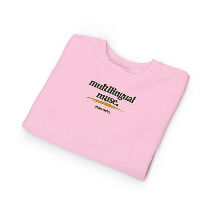Multilingual Muse toddler sweatshirt