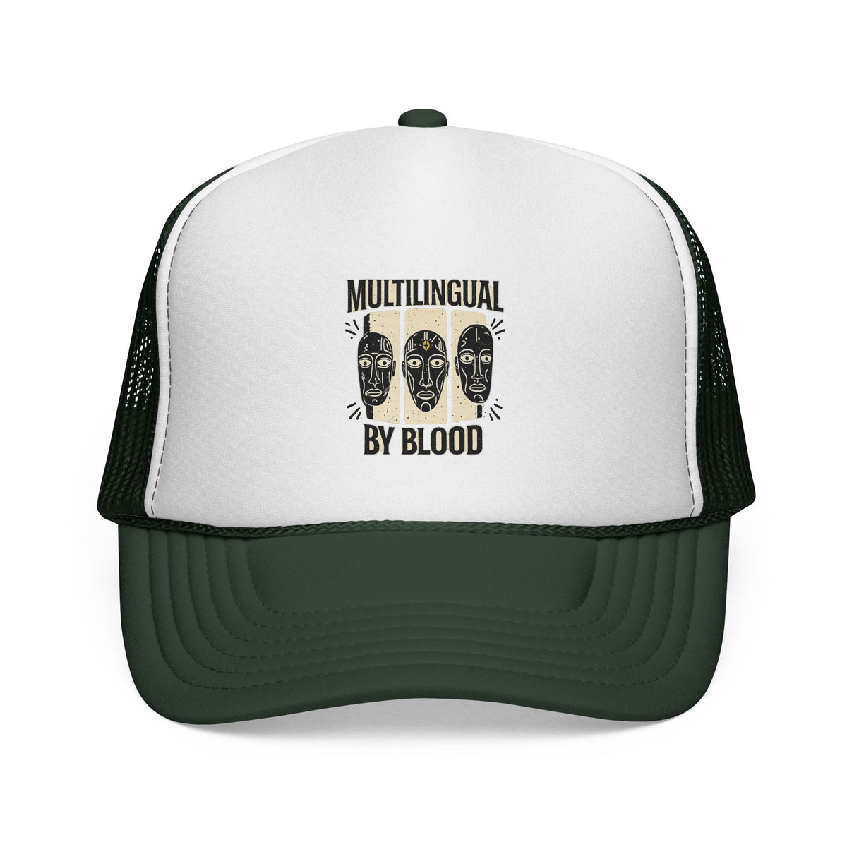 Multilingual by Blood Trucker Caps