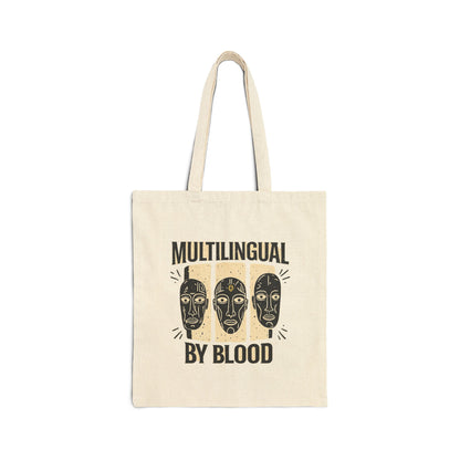 Multilingual by Blood | Cotton Canvas Tote Bag