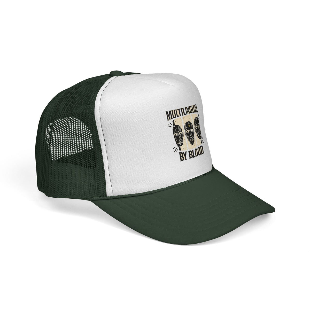 Multilingual by Blood Trucker Caps