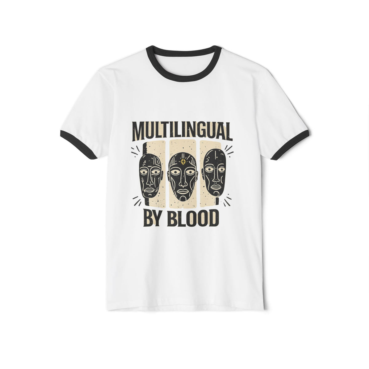Multilingual by Blood | Unisex Cotton Ringer T-Shirt