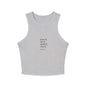 Learn it, Live it | Women's Micro Rib Racer Tank Top